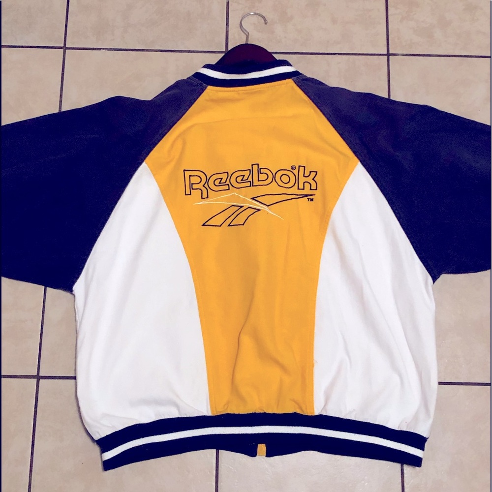 🔥80’s VTG Reebok🔥 color block jacket